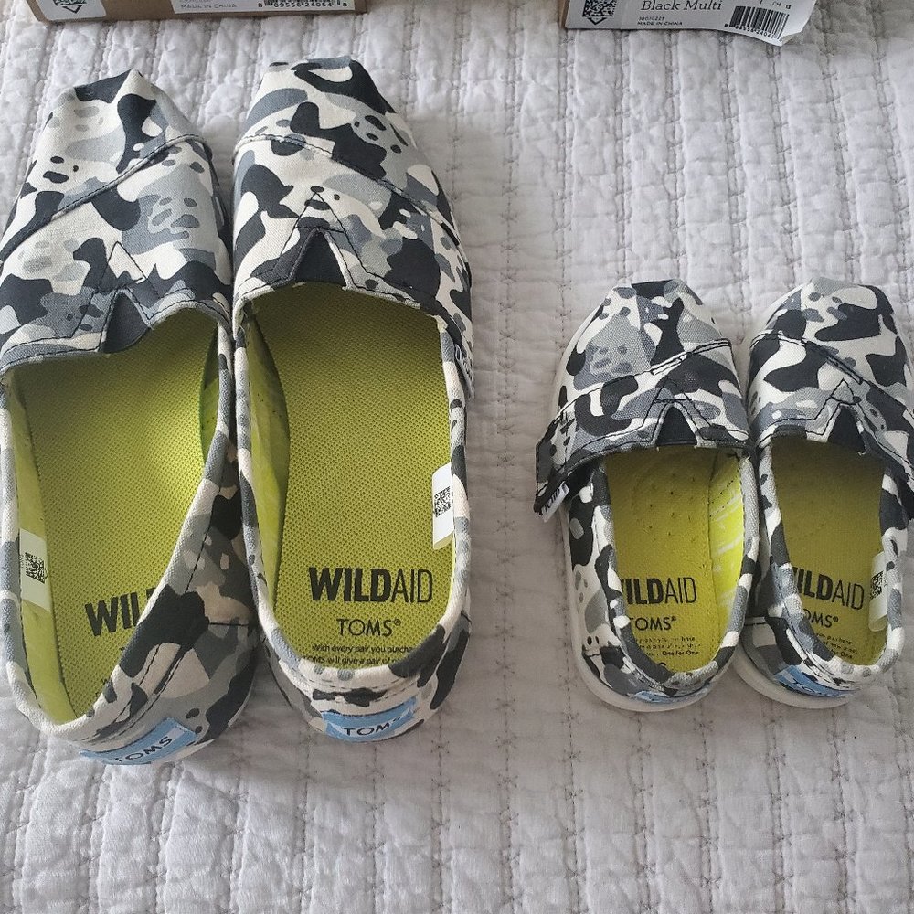 Tom's mommy and me (shoe set, wildaid) panda